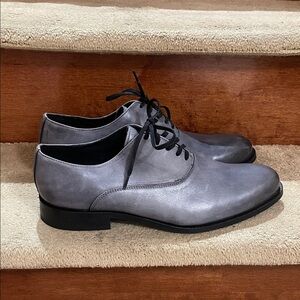 NWOT Girotti  Men's Classic Gray Oxford Shoes Size 42 / U.S. 9